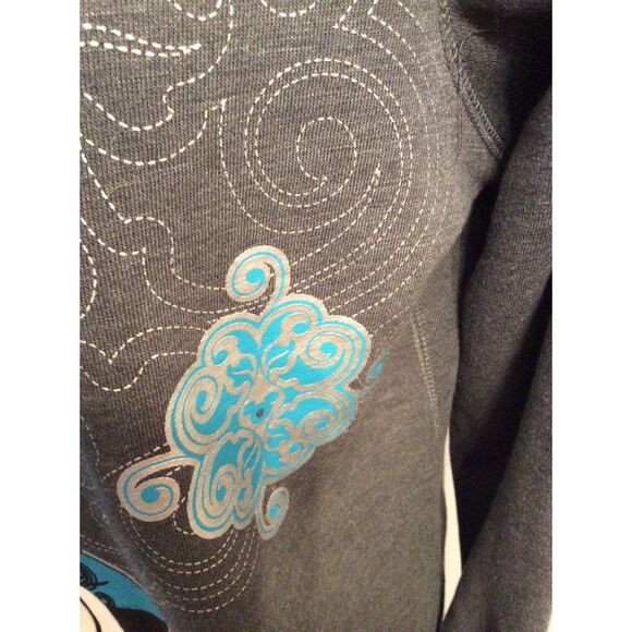 Disneyland Park Hoodie VNC Pullover Micky Mouse Bling Large L RARE - Picture 6 of 7